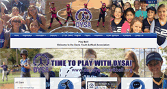 Desktop Screenshot of davisyouthsoftball.org