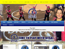 Tablet Screenshot of davisyouthsoftball.org